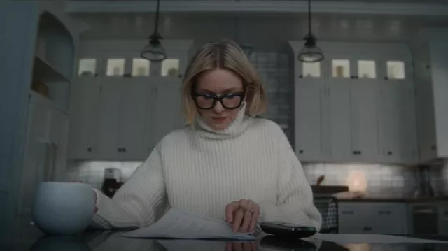 Anine Bing Sydney Sweater worn by Nora Brannock (Naomi Watts) as seen in The Watcher (S01E05)