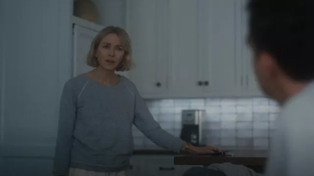 American Rag Sweatshirt worn by Nora Brannock (Naomi Watts) as seen in The Watcher (S01E06)