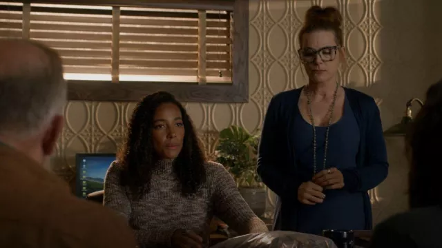 Free People Blair Space Dyed Pullover Sweater worn by Cassie Dewell (Kylie Bunbury) as seen in Big Sky (S03E05)