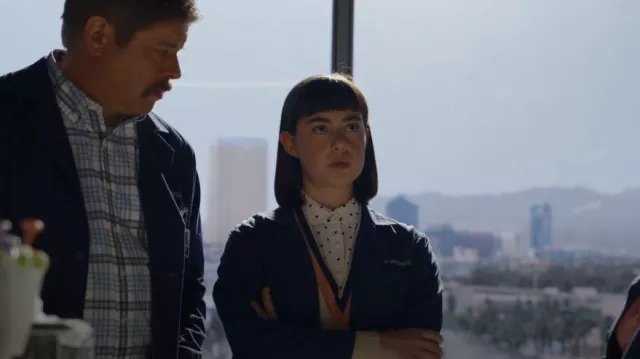 Sandro Viken V Neck Jumper worn by Penny Gill (Sarah Gilman) as seen in CSI: Vegas (S02E04)