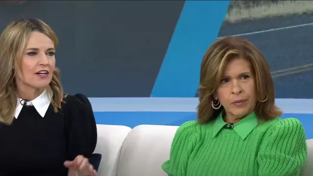 Jennifer Miller 2022 Hope Hoops worn by Hoda Kotb as seen in Today on October 24, 2022