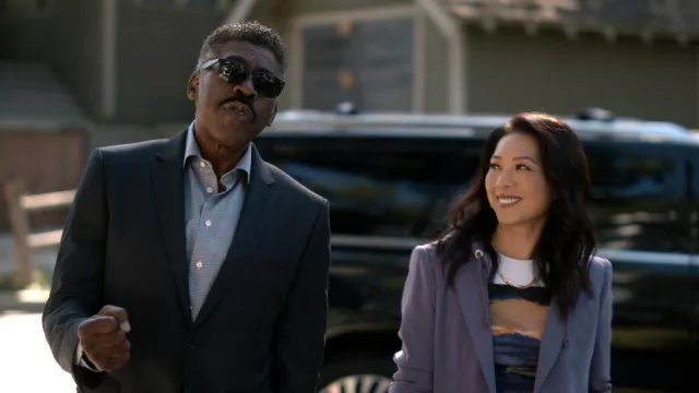 Ray-Ban sunglasses worn by Herbert 'Magic' Williams (Ernie Hudson) as seen in Quantum Leap TV show (S01E06)