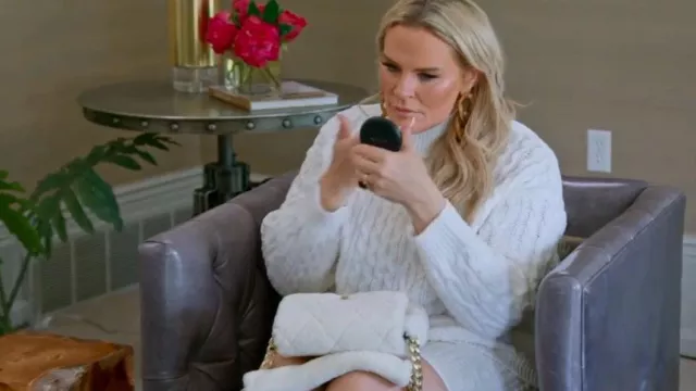 Alice + Olivia Kenny Turtleneck Long Sleeve Oversized Pullover worn by Heather Gay as seen in The Real Housewives of Salt Lake City (S03E05)