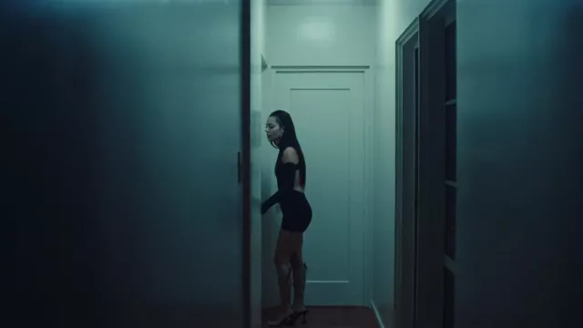 Amina Muaddi Thigh-High Gladiator Crystal worn by Maddy Perez (Alexa Demie) as seen in Euphoria (S02E01)