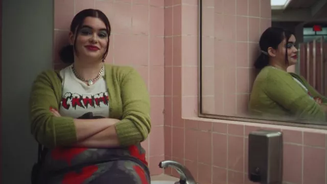 Backstreetmerch Do The Dog Cramps T Shirt worn by Kat Hernandez (Barbie Ferreira) as seen in Euphoria (S02E02)
