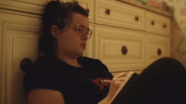 Miu Miu Mu 53PV Zvn1O1 56 Glasses worn by Kat Hernandez (Barbie Ferreira) as seen in Euphoria (S02E02)