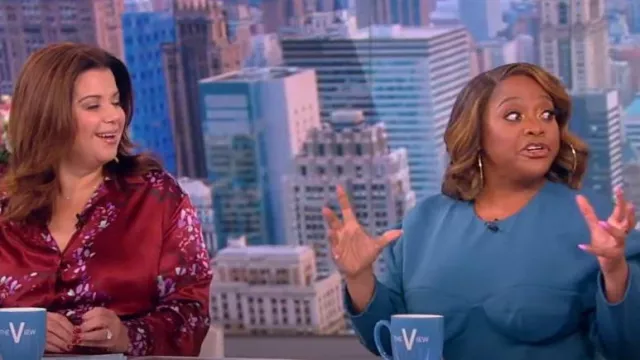 Aknvas Neneh Corset Minidress worn by Sherri Shepherd as seen in The View on October 28, 2022