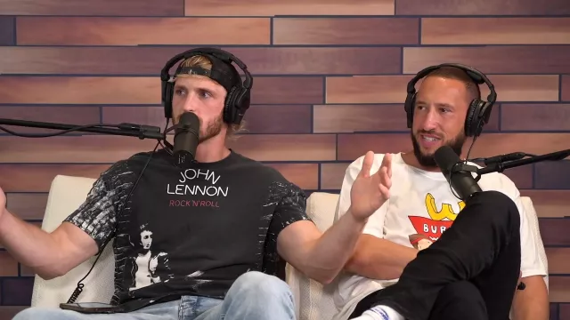 John Lennon T-Shirt worn by Logan Paul in IMPAULSIVE EP. 347 YouTube video