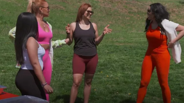 Meilleurs shorts de cyclisme sans couture portés par Robyn Dixon comme on le voit dans The Real Housewives of Potomac (S07E04)