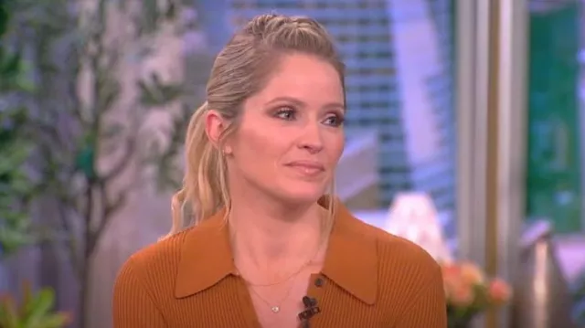 A.L.C. Lance Knit Dress worn by Sara Haines as seen in The View on November 1, 2022