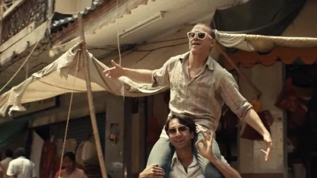 White Square Sun­glass­es worn by Lin Ford (Charlie Hunnam) as seen in Shantaram TV series (S01E04)