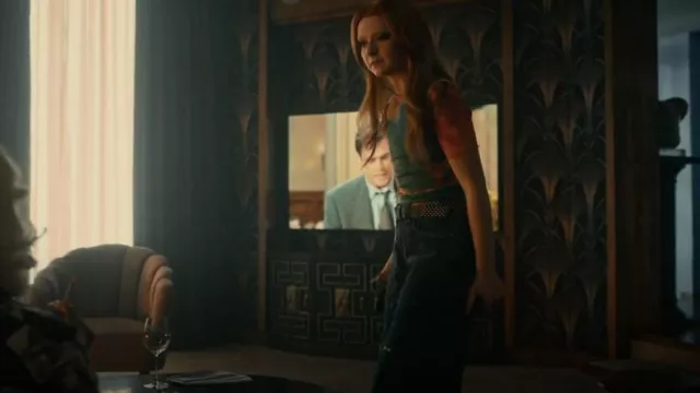 The Ragged Priest Zip Sweep­er Jean worn by Glen (Lachlan Watson) as seen in Chucky (S02E05)