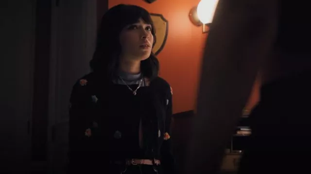 The Ragged Priest Neato Tee worn by Maeve Rojas (Melissa Collazo) as seen in One of Us Is Lying (S02E02)