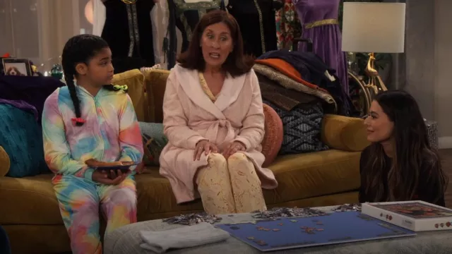 Cat & Jack Hooded Tie Dye Pajama Jumpsuit worn by Millicent (Jaidyn Triplett) as seen in iCarly (S01E08)