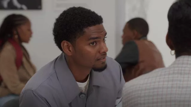 Thom Browne Button-Up Blouson Jacket worn by Jessie 'JR' Raymond (Sylvester Powell) as seen in All American: Homecoming (S02E04)
