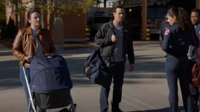 Bagatelle Faux Leather Moto Jacket used by Gabriela Dawson (Monica Raymund) as seen in Chicago Fire (S11E07)