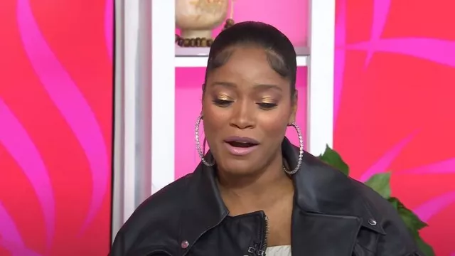 Simone Rocha Oversized Biker Jacket worn by Keke Palmer as seen in Todaywith Hoda & Jenna on  November 9, 2022