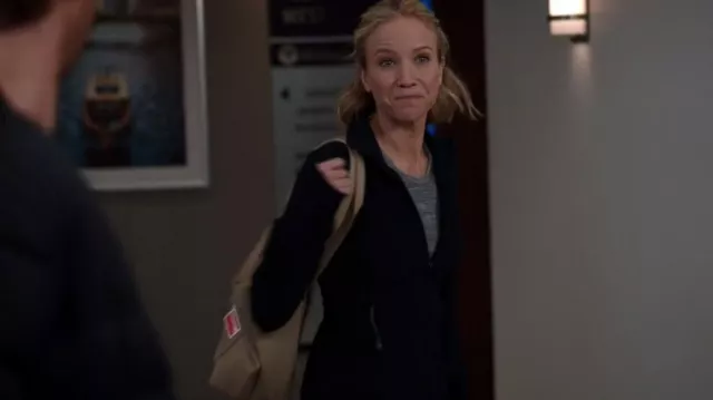 Lululemon Define Jacket Luon worn by Dr. Hannah Asher (Jessy Schram) as seen in Chicago Med (S08E07)