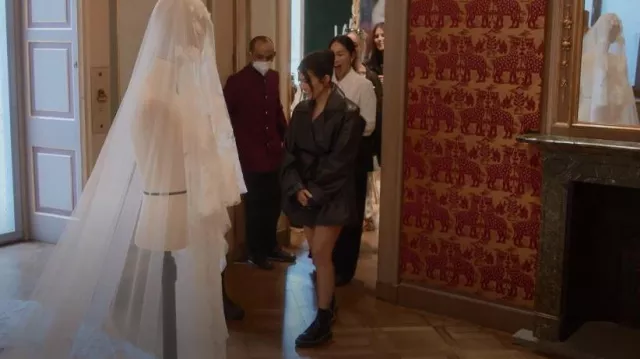 Proenza Schouler Buck­led Leather Shoes worn by Kourtney Kardashian as seen in The Kardashians (S02E08)