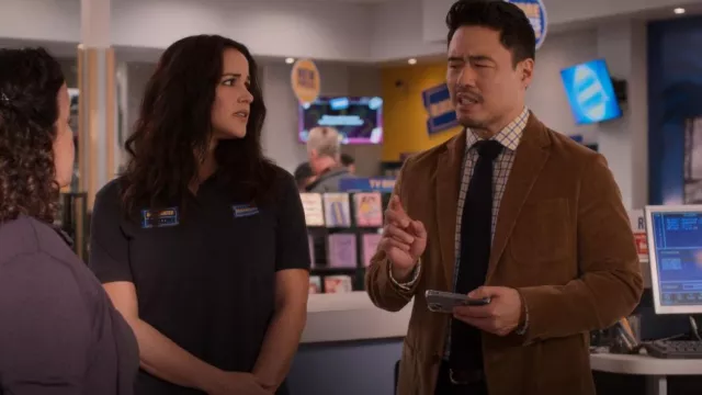 Brunello Cucinelli Corduroy Three-Button Sport Jacket worn by Timmy (Randall Park) as seen in Blockbuster (S01E04)