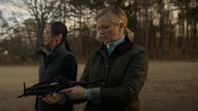 Barbour Beadnell Polarquilt Jacket worn by Barbara Whitmore (Amy Smart) as seen in DC's Stargirl (S03E10)