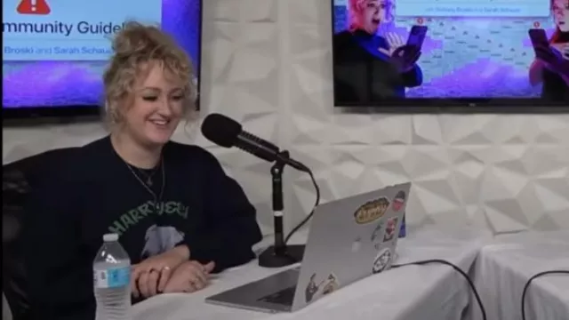 RedBubble Harry Styles Drawing Sticker used by Brittany Broski as seen in Violating Community Guidelines Season 1 Episode 1