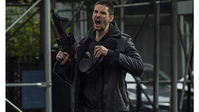Black Aviator Bomber long jacket worn by Billy Russo (Ben Barnes) in Marvel's The Punisher TV show outfits (Season 2 Episode 8)
