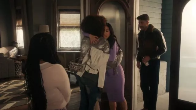 AllSaints Balfern Jacket worn by Melody 'Mel' Bayani (Liza Lapira) as seen in The Equalizer (S03E05)