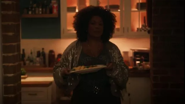 Free People Sea Urchin Shrug worn by Viola 'Vi' Marsette (Lorraine Toussaint) as seen in The Equalizer (S03E05)