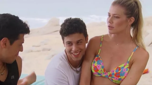 Shein Floral Underwire Tie Side Bikini Maillot de bain porté par Shanae Ankney comme vu dans Bachelor in Paradise (S08E13)