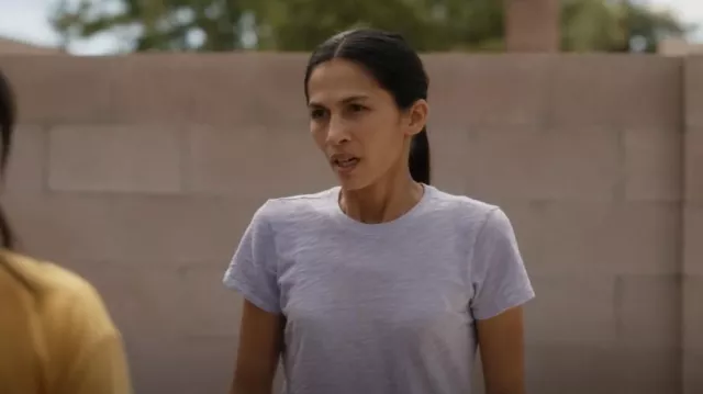 Atm Anthony Thomas Melillo School­boy Crew­neck Tee worn by Thony (Elodie Yung) as seen in The Cleaning Lady (S02E08)