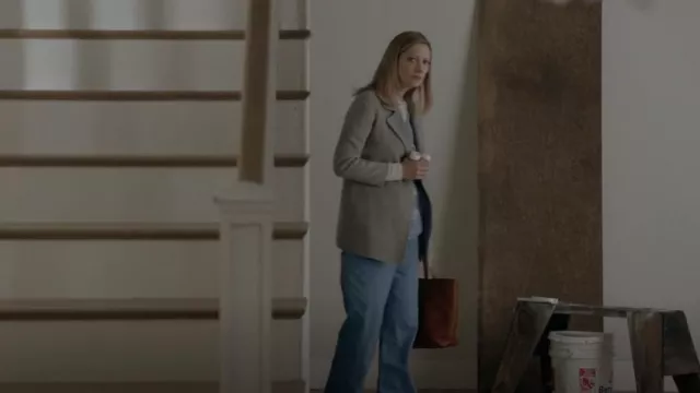 Theory Wool & Cashmere Overlay Coat worn by Jill (Judy Greer) as seen in Kidding (S02E04)