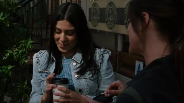 Generation Love Ivana Chain Denim Jacket worn by Ana Campos (Amanda Paige  Philipson) as seen in Law & Order: Special Victims Unit (S24E07) | Spotern