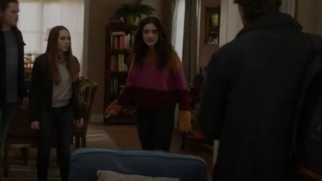 A.L.C. Robertson Colorblock Sweater worn by Olive Stone (Luna Blaise) as seen in Manifest (S03E06)