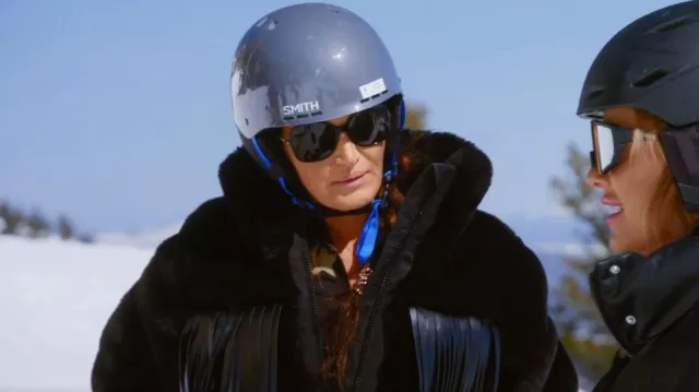 Goldbergh Cow­boy Faux-Fur Ski Jack­et worn by Lisa Barlow as seen in The Real Housewives of Salt Lake City (S03E08)