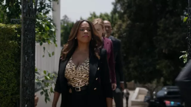 Simone Rookie Feds Balmain Double Breasted Blazer worn by Simone Clark (Niecy Nash) as ...