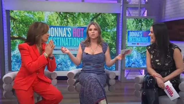 Jonathan Simkhai Spacedye Knit Midi Dress worn by Jenna Bush Hager as seen in Today with Hoda & Jenna on November 18, 2022