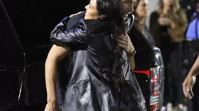 Black Leather Blazer Jacket worn by Kourtney Kardashian as seen in the Kardashians TV show