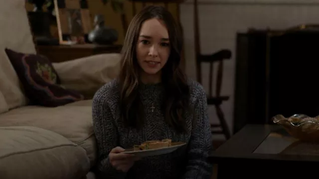 Joie Kamryn Marled Crewneck Sweater worn by Angelina Meyer (Holly Taylor) as seen in Manifest (S03E10)