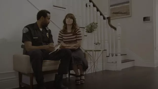 Charles David Thrice Sandals worn by Judy Hale (Linda Cardellini) as seen in Dead to Me (S03E02)