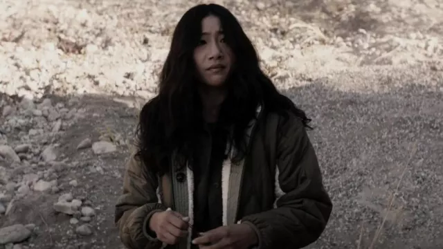 Scotch & Soda Reversible Teddy Jacket worn by Nicky Shen (Olivia Liang) as seen in Kung Fu (S03E06)