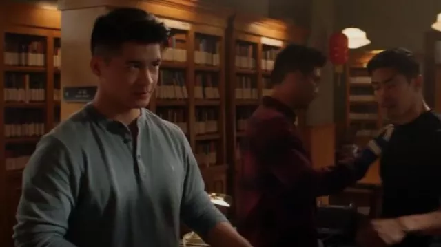 AllSaints Muse Henley worn by Henry Yan (Eddie Liu) as seen in Kung Fu (S03E07)