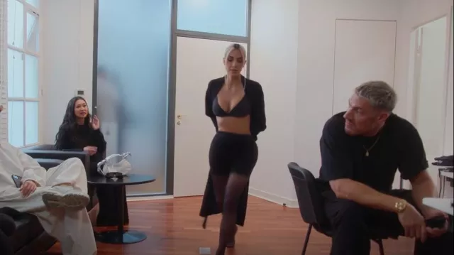 Skims Crossover Bralette worn by Kim Kardashian as seen in The Kardashians (S02E10)