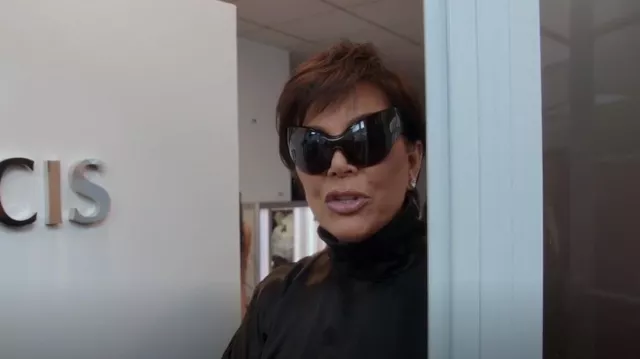 Balenciaga Cat Eye Mask Sunglasses worn by Kris Jenner as seen in The  Kardashians (S02E10)