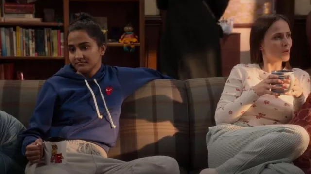 Comme Des Garcons Play Hooded Sweatshirt worn by Bela Malhotra (Amrit Kaur) as seen in The Sex Lives of College Girls (S02E03)