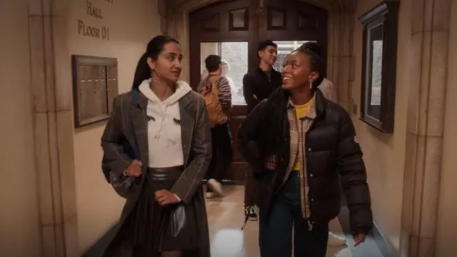 Dolls Kill Troubled Soul Pleated SKirt worn by Bela Malhotra (Amrit Kaur) as seen in The Sex Lives of College Girls (S02E03)