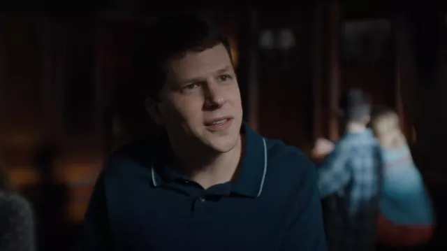 Atm Anthony Thomas Melillo Men's Tip­ping-De­tail Po­lo Shirt worn by Toby Fleishman (Jesse Eisenberg) as seen in Fleishman Is in Trouble (S01E01)