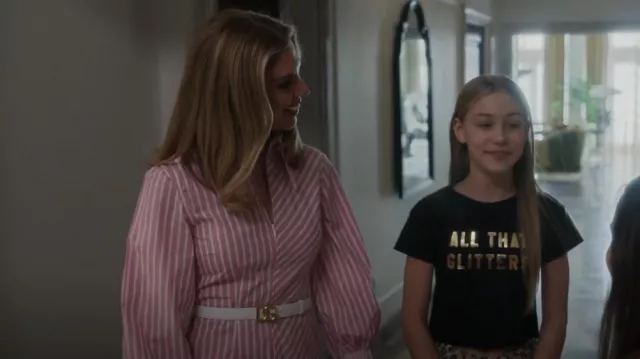 Dolce & Gabbana Logo Buckle Belt worn by Cyndi Leffer (Joy Suprano) as seen in Fleishman Is in Trouble (S01E01)
