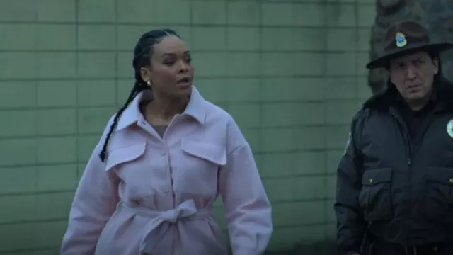 Only Dawn BF Shacket in Sepia Rose worn by Anacostia Quartermain (Demetria McKinney) as seen in Motherland: Fort Salem (S03E07)