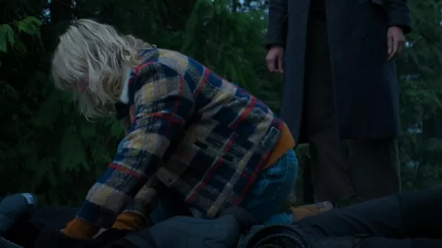 Levi's Checked Trucker jacket worn by Raelle Collar (Taylor Hickson) as seen in Motherland: Fort Salem (S03E08)